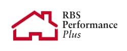 Red Richards Building Supply Logo next to text RBS Performance Plus windows.