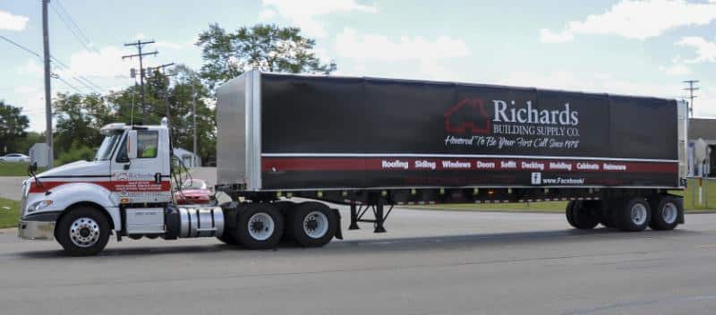 Delivery truck - Richards Building Supply