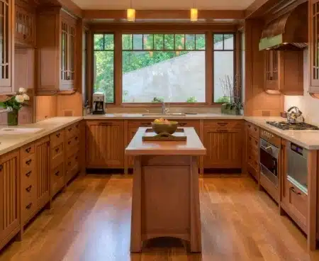 shaker style kitchen and cabinets