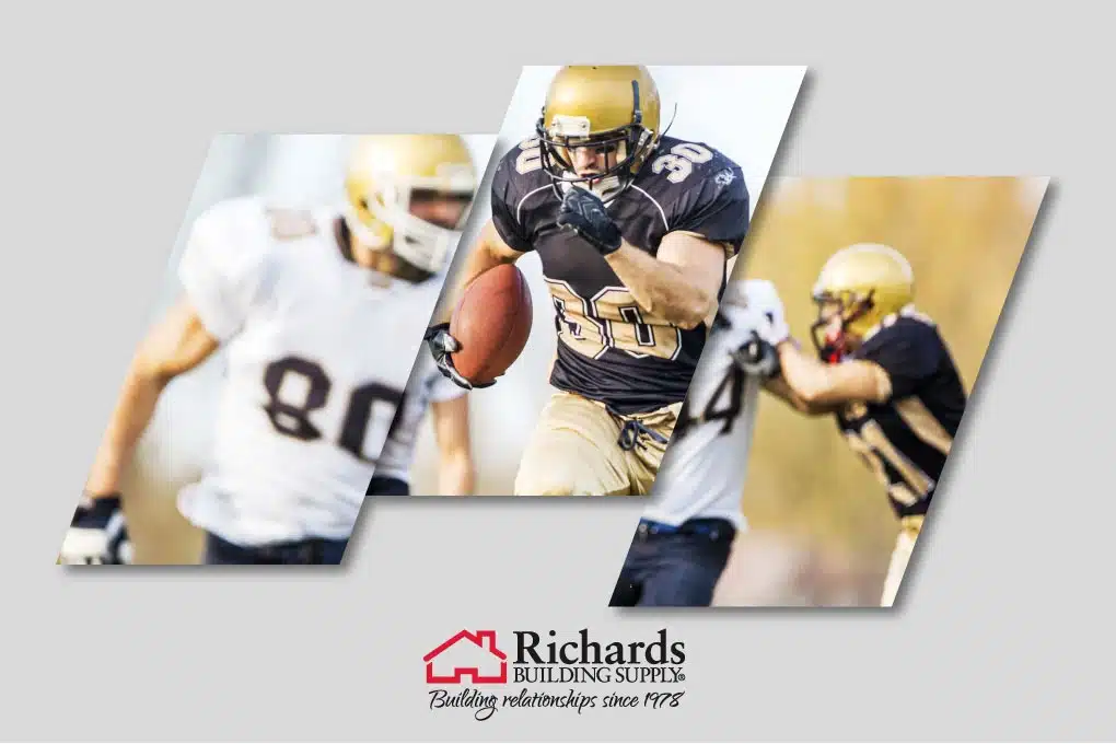 Football action photos used for Sales is a sport blog post