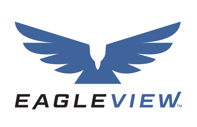 EagleView 2 color logo with eagle symbol