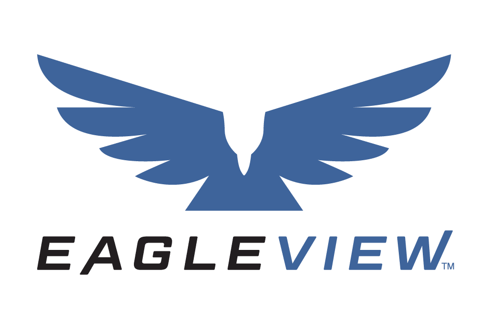 EagleView 2 color logo with eagle symbol