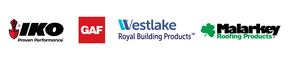event sponsor logos- GAF, IKO, Westlake, Malarkey